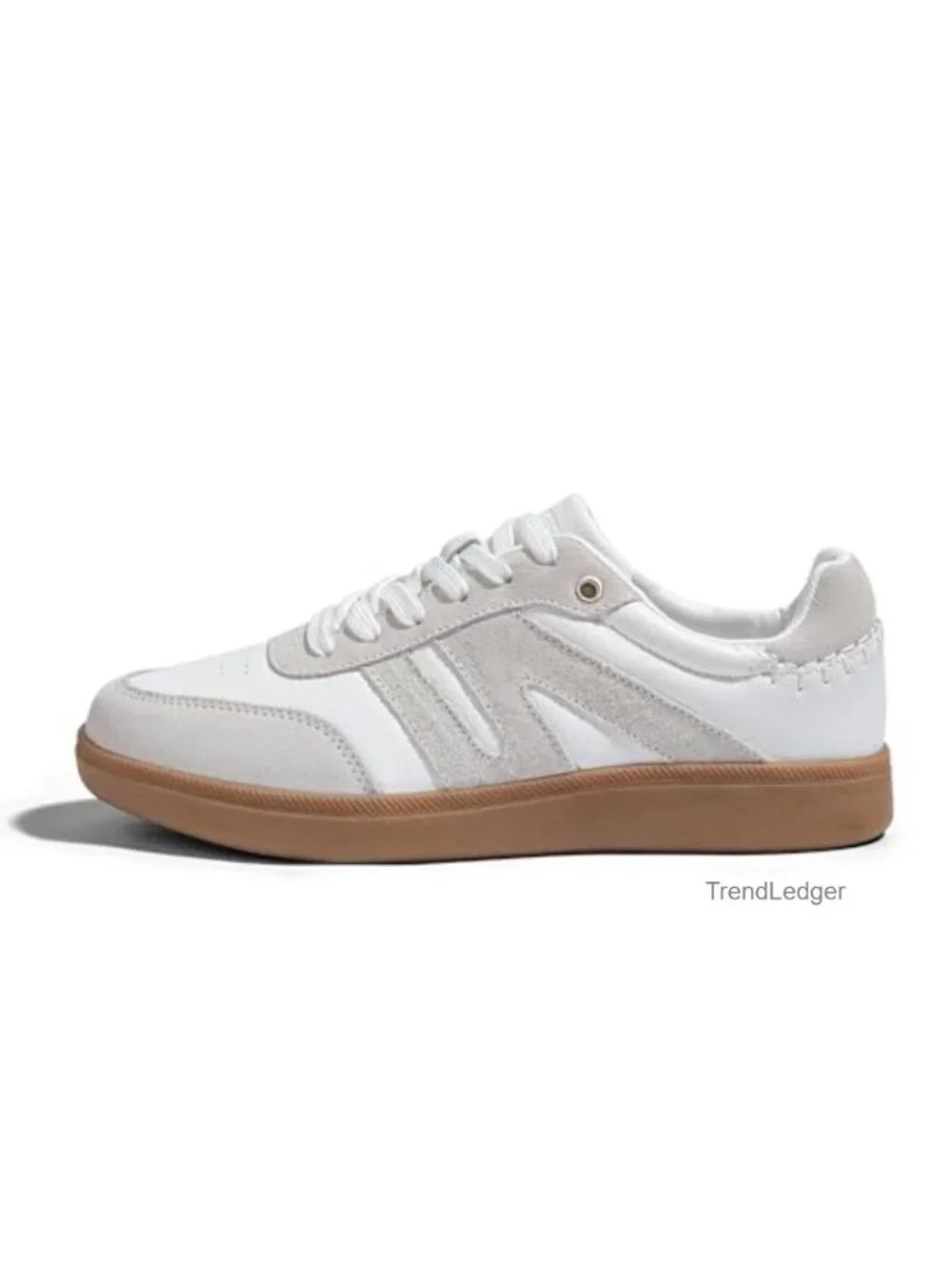 Suede Genuine Leather Retro Fashion Sneakers Gum Sole Lace Up Low Top Skate